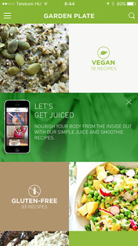 garden plate vegan applikáció