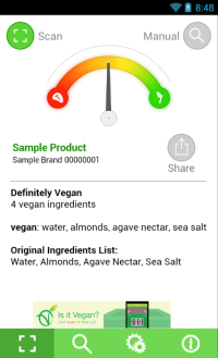 is it vegan applikáció